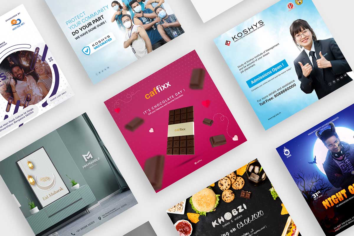 Social media design by Kraftloop — creative agency Bengaluru